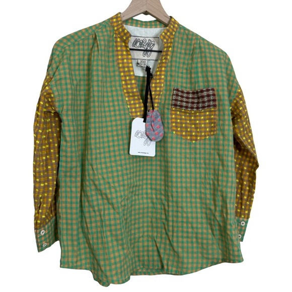 Ace & Jig Lizzie Top Cotton Pullover In Cantaloupe Mixed Print NWT - Picture 2 of 11